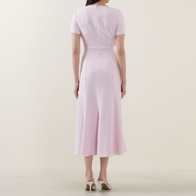 Twist & Drape Flared Dress