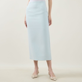 Tailored Crepe Pencil Skirt