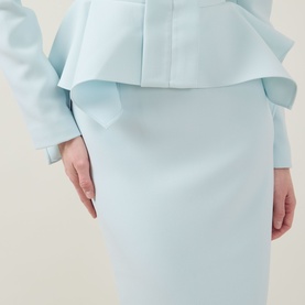 Tailored Crepe Pencil Skirt