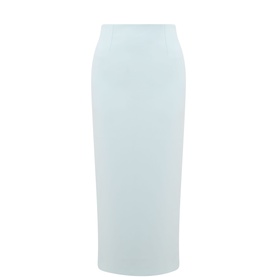 Tailored Crepe Pencil Skirt