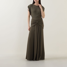 Waterfall Twist Drape Skirt