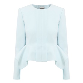 Tailored Crepe Peplum Jacket