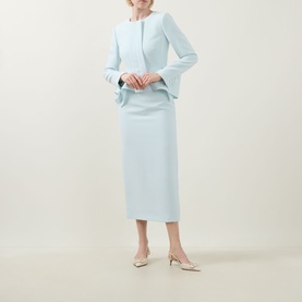 Tailored Crepe Peplum Jacket
