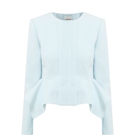 Tailored Crepe Peplum Jacket