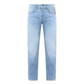 Seven Jeans 3049 Slim Jeans in Haven light blue wash, five-pocket style with subtle fading