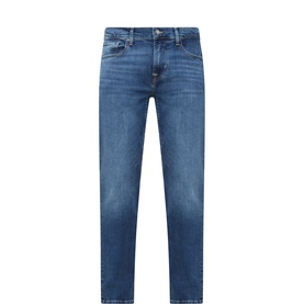 Slimmy Mid-Rise Tapered Jeans