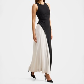 Candace Halterneck Contrast Dress