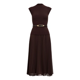Chelsea Petite Pleated Flared Dress