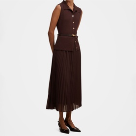 Chelsea Petite Pleated Flared Dress