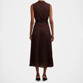 Chelsea Petite Pleated Flared Dress