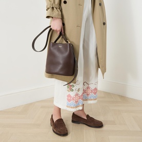 Bleecker 21 Leather Bucket Bag