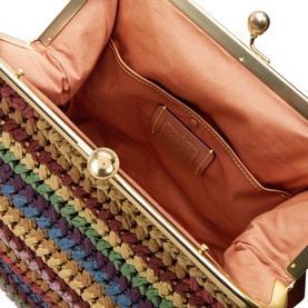 Kisslock Woven Frame 27 Bag