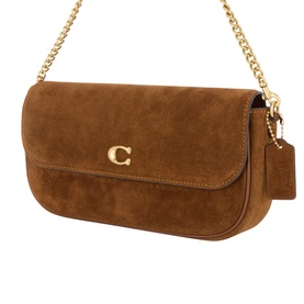 Brook Flap Chain Suede Crossbody Bag
