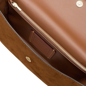 Brook Flap Chain Suede Crossbody Bag