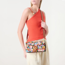Tabby 26 Floral Appliqu&eacute; Shoulder Bag