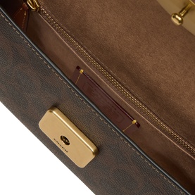 Jet Logo Signature Canvas Shoulder Bag