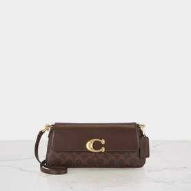 Jet Logo Signature Canvas Shoulder Bag