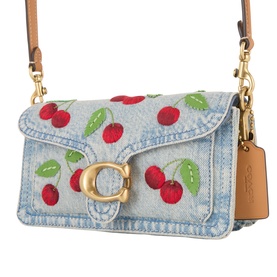 Tabby 20 Cherry Denim Shoulder Bag