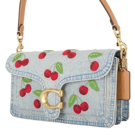 Tabby 26 Cherry Denim Shoulder Bag
