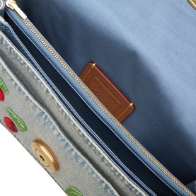 Tabby 26 Cherry Denim Shoulder Bag