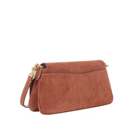 Jet Suede Shoulder Bag