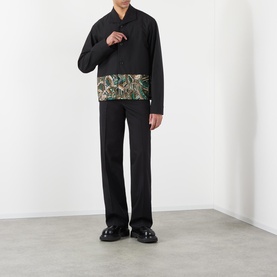Asymmetric Embroidered Shirt