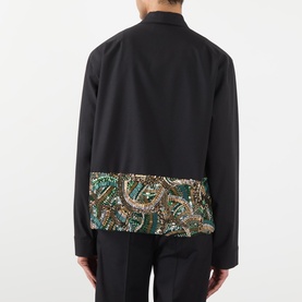 Asymmetric Embroidered Shirt