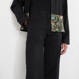 Tailored Straight Leg Trousers