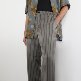 Pinstripe Straight Leg Trousers