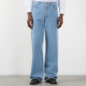 Mid-Rise Loose Straight Leg Jeans