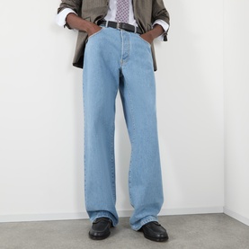 Mid-Rise Loose Straight Leg Jeans