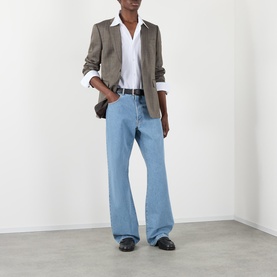 Mid-Rise Loose Straight Leg Jeans