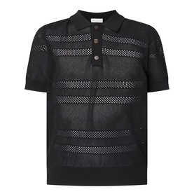Sheer Stripe Polo Shirt