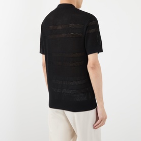 Sheer Stripe Polo Shirt
