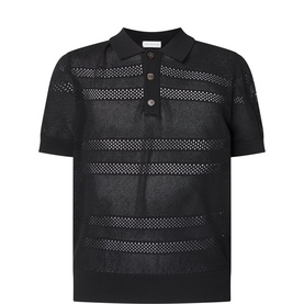 Sheer Stripe Polo Shirt