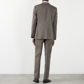 Single-Breasted Pinstripe Two-Piece Suit