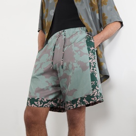 Botanical Spliced Shorts