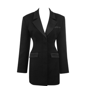 amia black blazer mini dress Clothing : Mini Dresses : 'Amia' Black Blazer Mini Dress