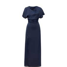 Genevieve Satin Drape Dress