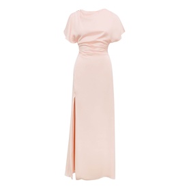 Genevieve Satin Drape Dress