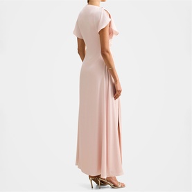 Genevieve Satin Drape Dress