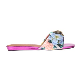 Kensington Embellished Eagle Head Flat Sandals