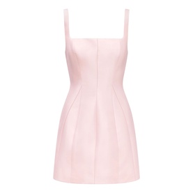 Kaitlyn Structured Satin Mini Dress
