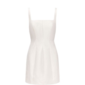 Kaitlyn Structured Satin Mini Dress