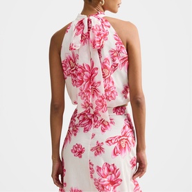Maisie Petite Floral Halterneck Top