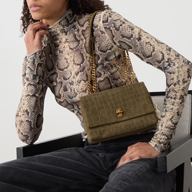 The Slim Dual Chain Shoulder Bag