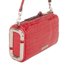 The Glossy Croc Snapshot Shoulder Bag