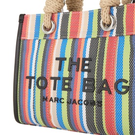 The Stripe Mesh Small Tote Bag