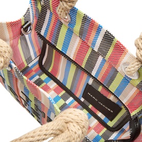 The Stripe Mesh Small Tote Bag