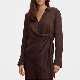 Maude Asymmetrical Drape Top